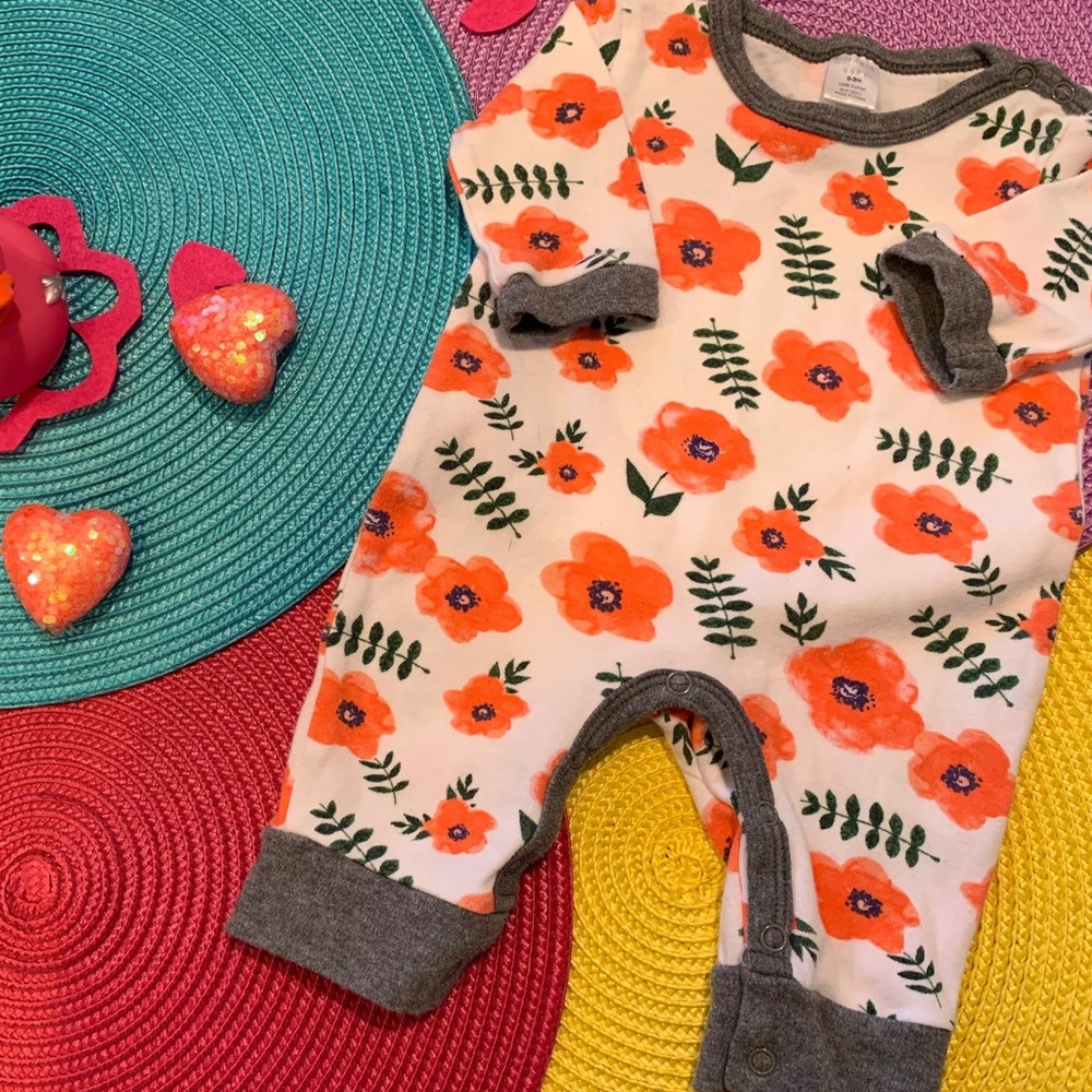 Modern Baby Floral Onesie